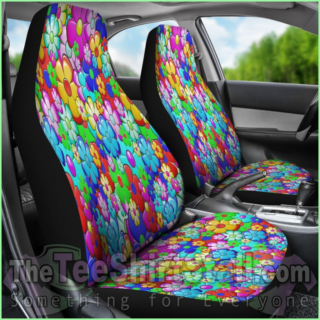 Bright Flower Summer Custom Car Seat Covers