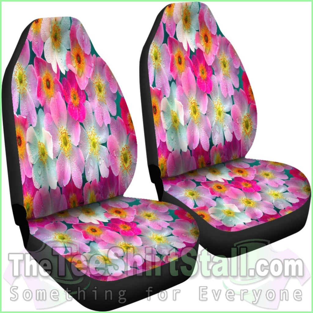 Bright Flowers Car Seat Covers