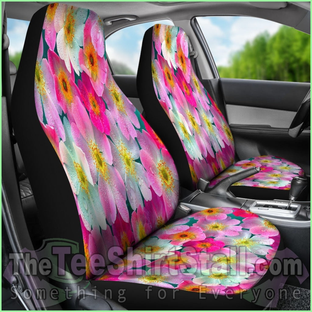 Bright Flowers Car Seat Covers