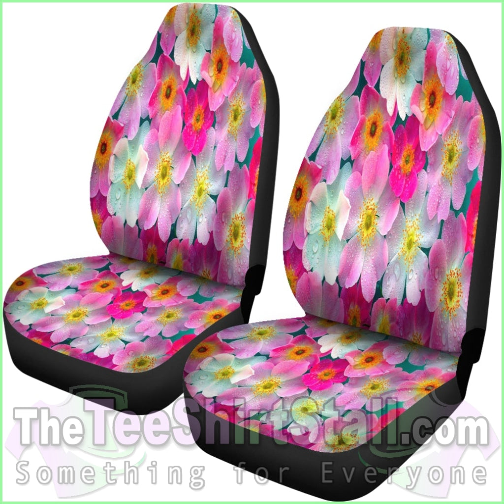 Bright Flowers Car Seat Covers