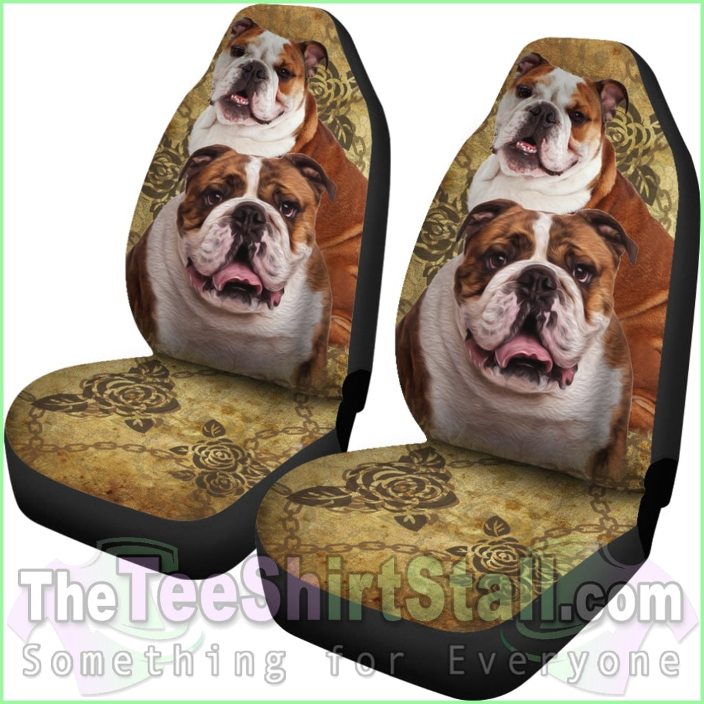 Bulldog Car Seat Covers (Set Of 2)