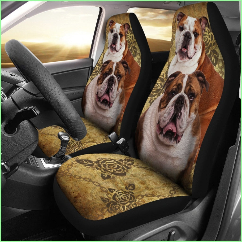 Bulldog Car Seat Covers (Set Of 2)