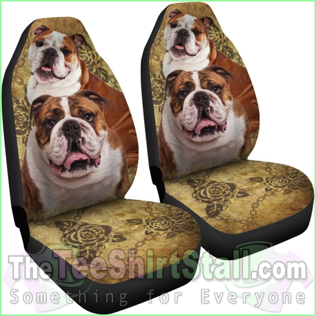 Bulldog Car Seat Covers (Set Of 2)