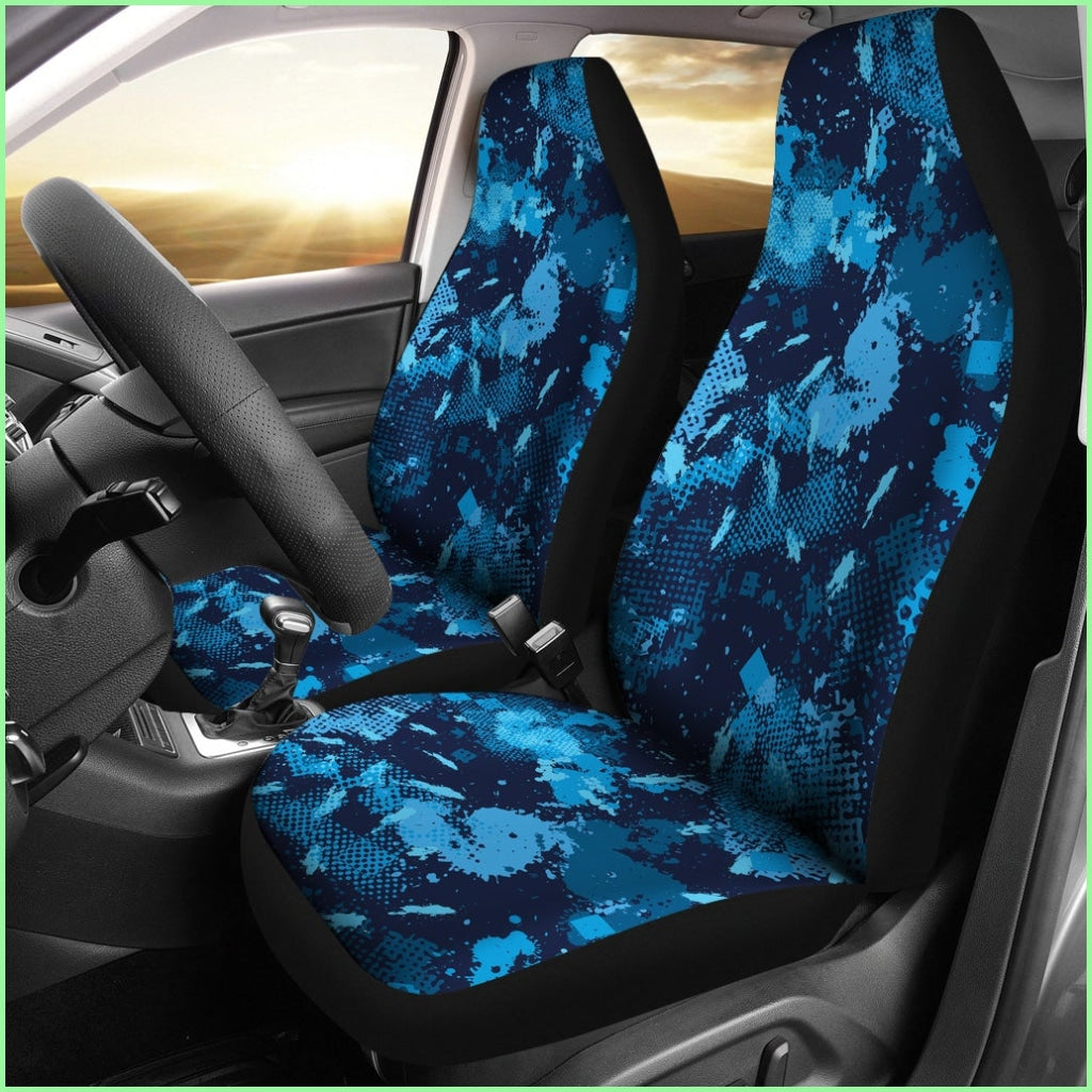 Camo Car Seat Covers Blue