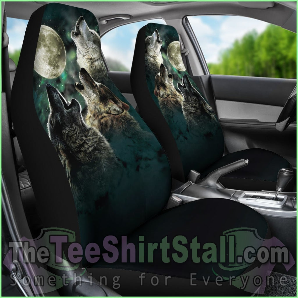 Car Seat Covers - Wolf Car Seat Cover Brothers / Universal Fit