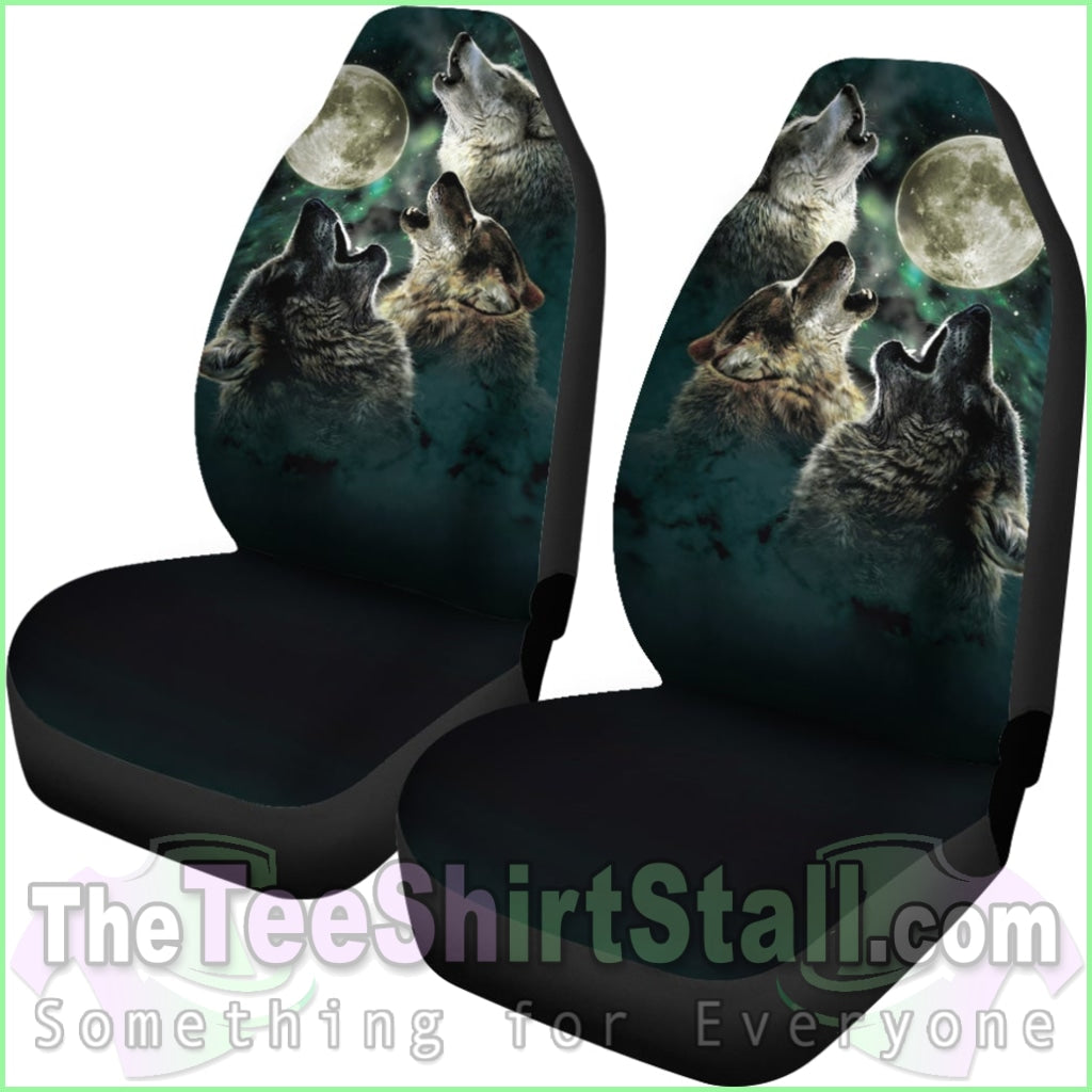 Car Seat Covers - Wolf Car Seat Cover Brothers / Universal Fit