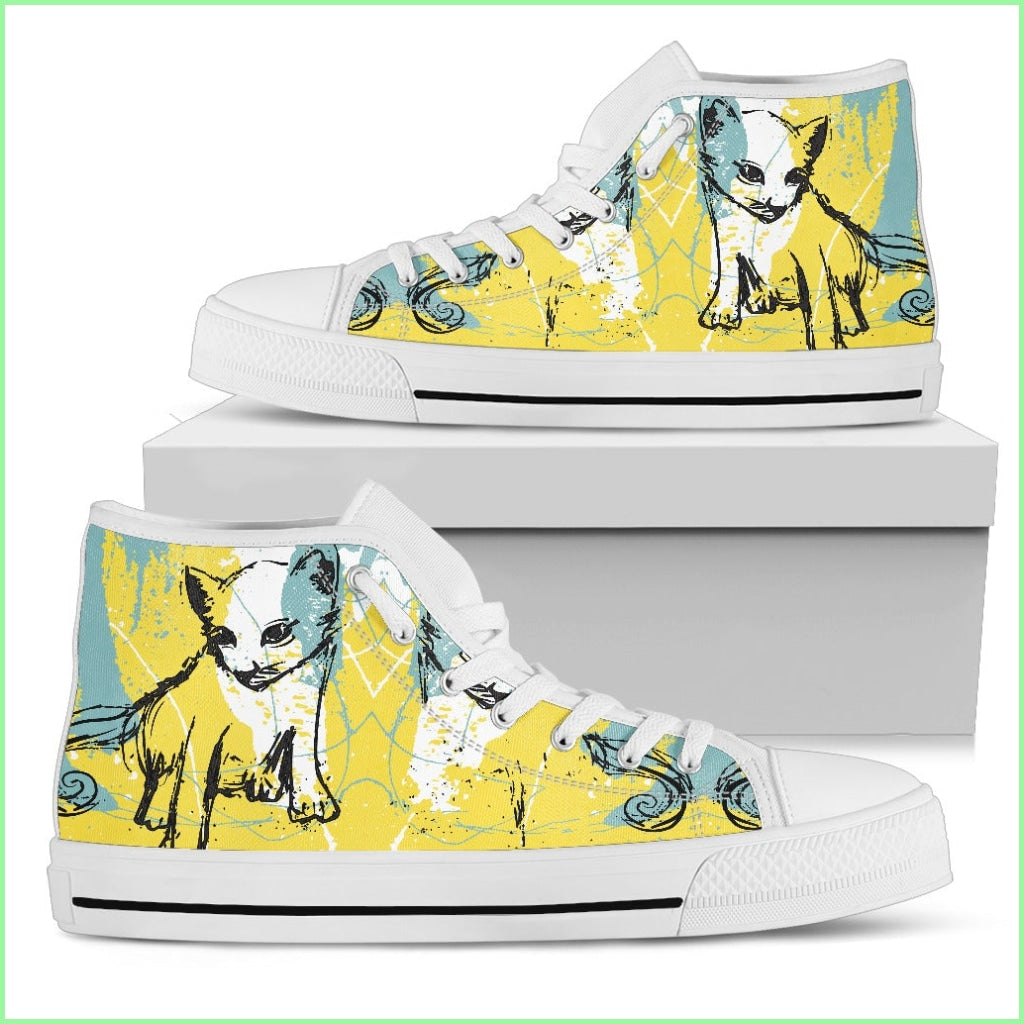 Cat Women High Top Shoes