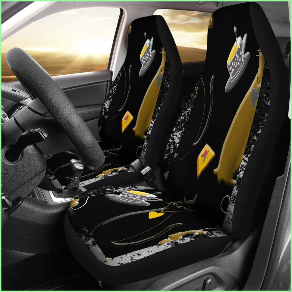 Cats And Tea Car Seat Cover