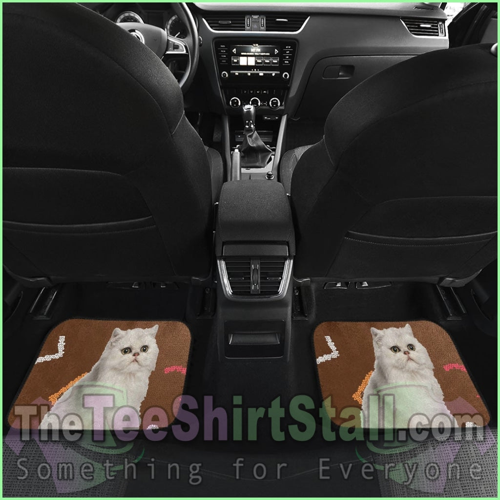 Cats Eyes Wide Open Car Floor Mat