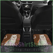 Load image into Gallery viewer, Cats Eyes Wide Open Car Floor Mat
