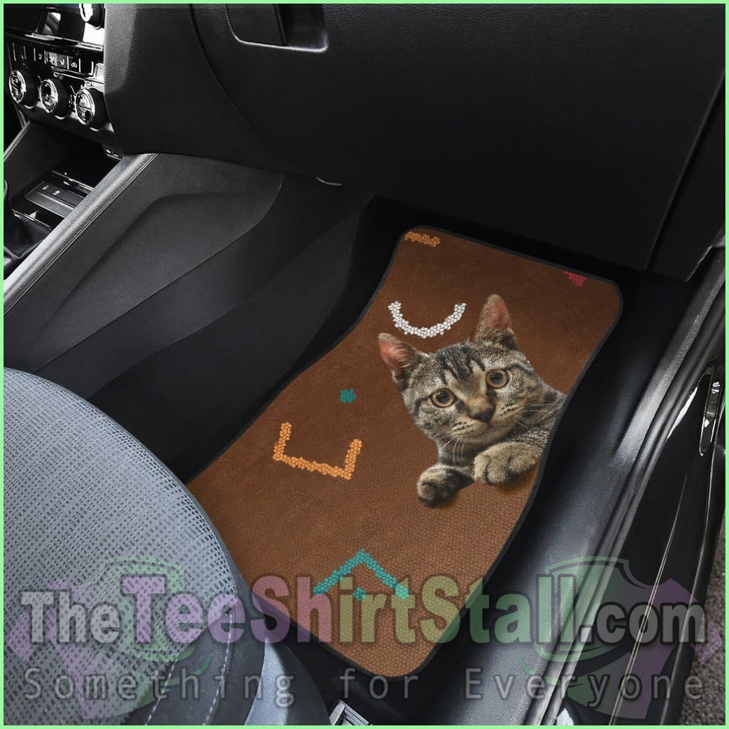 Cats Eyes Wide Open Car Floor Mat