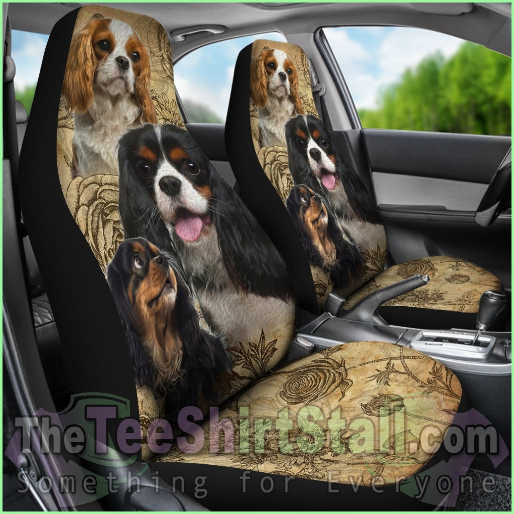 Cavalier King Charles Spaniel Car Seat Covers (Set Of 2)