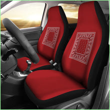 Load image into Gallery viewer, Classic Red Bandana Car Seat Covers - Minimal
