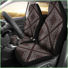 Load image into Gallery viewer, Coffee Brown Car Seat Covers - Diamond
