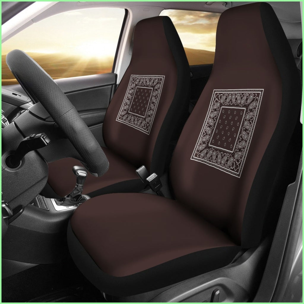 Coffee Brown Car Seat Covers - Minimal