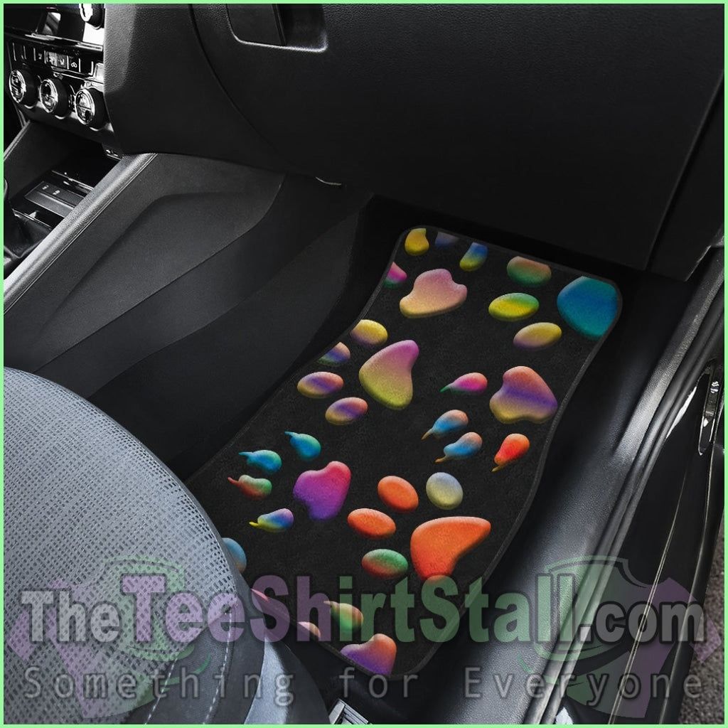 Colored Paws Car Floor Mats