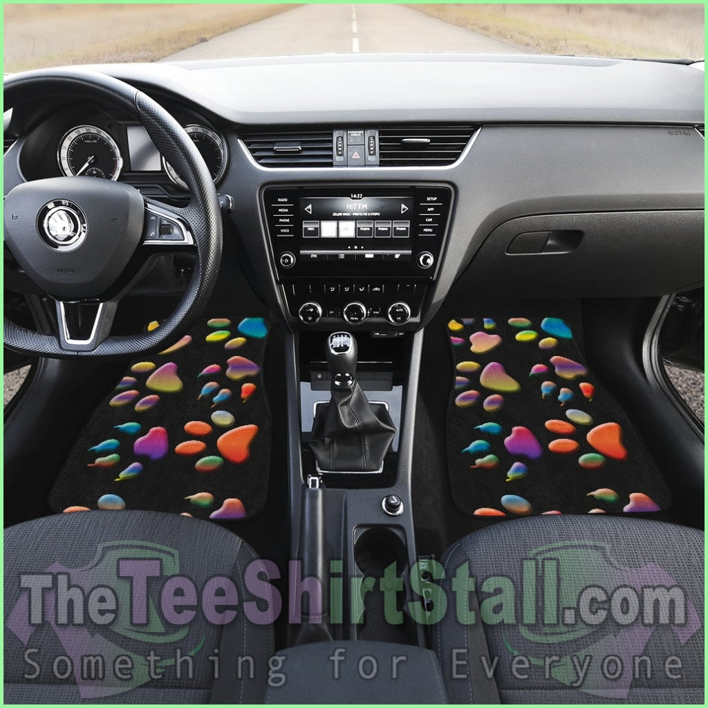 Colored Paws Car Floor Mats