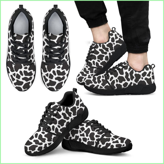 Cow Animal Print Mens Sneakers