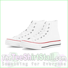 Load image into Gallery viewer, Custom High Top Canvas Shoes - White
