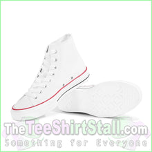 Load image into Gallery viewer, Custom High Top Canvas Shoes - White
