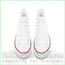 Load image into Gallery viewer, Custom High Top Canvas Shoes - White
