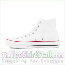 Load image into Gallery viewer, Custom High Top Canvas Shoes - White
