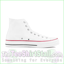 Load image into Gallery viewer, Custom High Top Canvas Shoes - White
