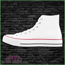 Load image into Gallery viewer, Custom High Top Canvas Shoes - White Women Us5 / Eu36
