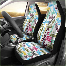 Load image into Gallery viewer, Custom-Made Holy Bible Books White Purple Car Seat Cover
