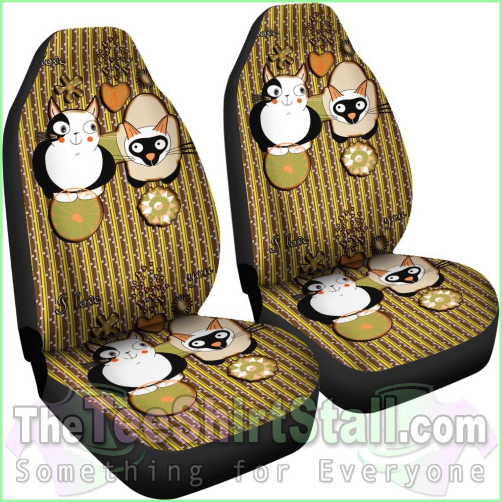 Cute Cats Car Seat Cover