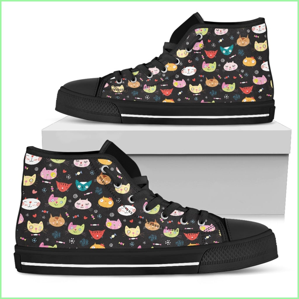 Cute Cats Womens High Top