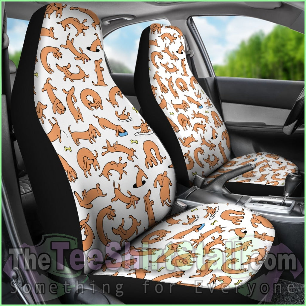 Dachshund V1 Car Seat Covers (Set Of 2)