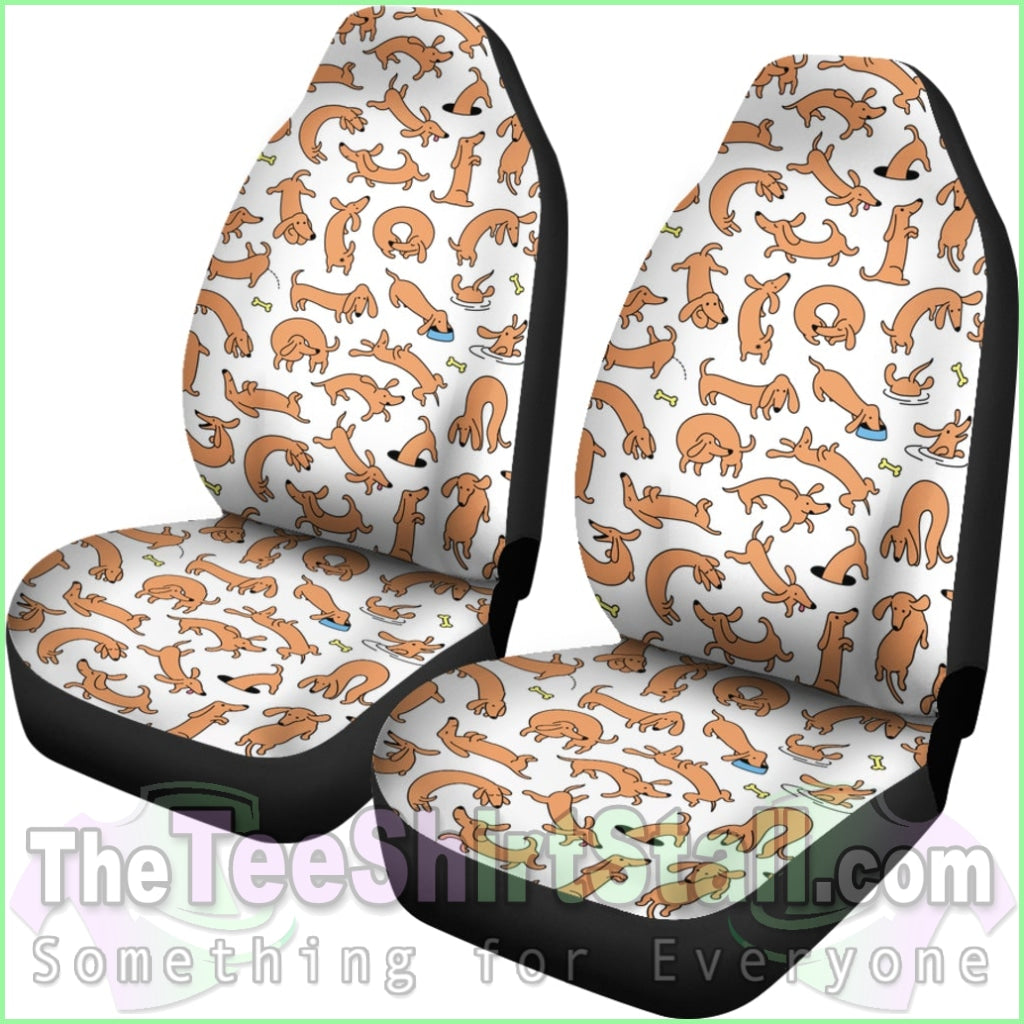 Dachshund V1 Car Seat Covers (Set Of 2)