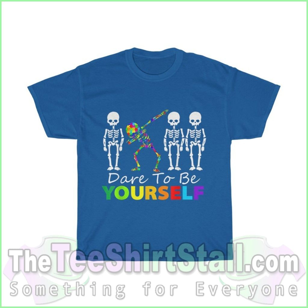 Dare To Be Yourself Autism Tee S / Royal T-Shirt