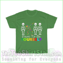 Load image into Gallery viewer, Dare To Be Yourself Autism Tee S / Turf Green T-Shirt
