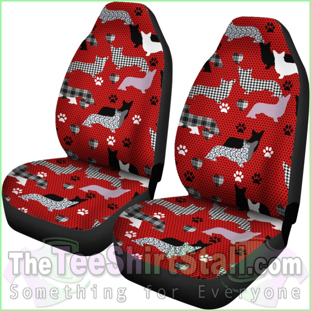 Dogs Red Car Seat Covers