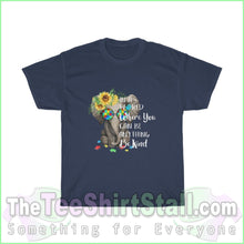 Load image into Gallery viewer, Elephant Be Kind - Autism Tee S / Navy T-Shirt
