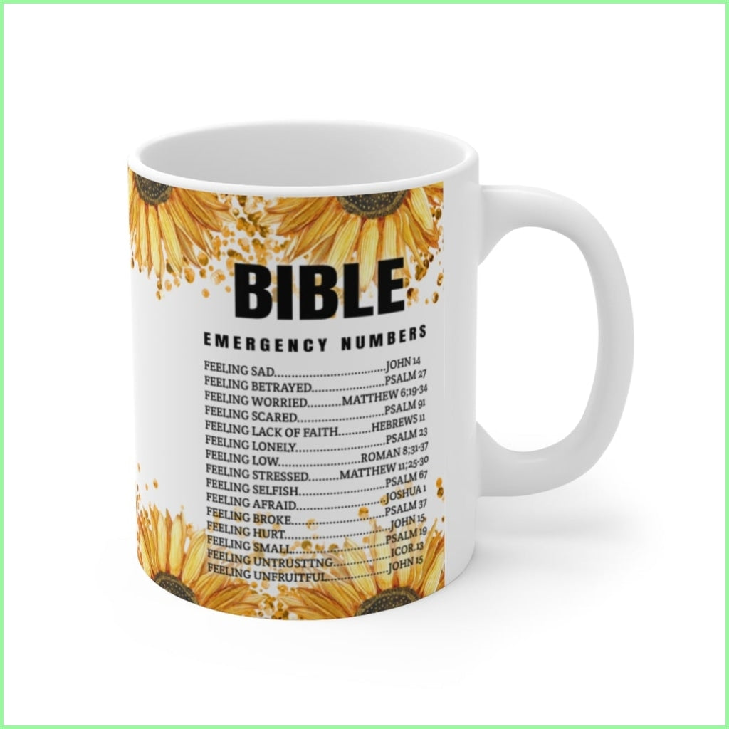 Emergency Bible Numbers Mug 11Oz