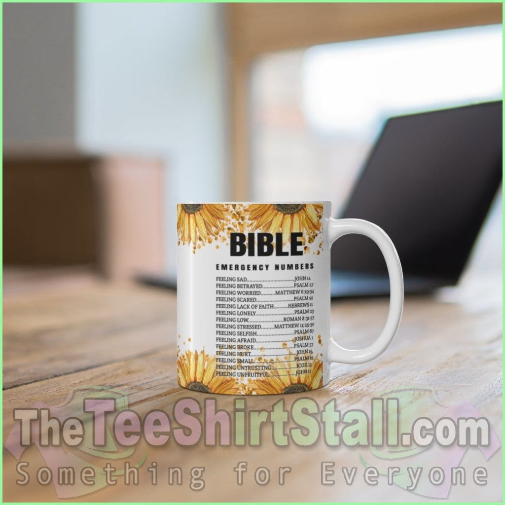 Emergency Bible Numbers Mug