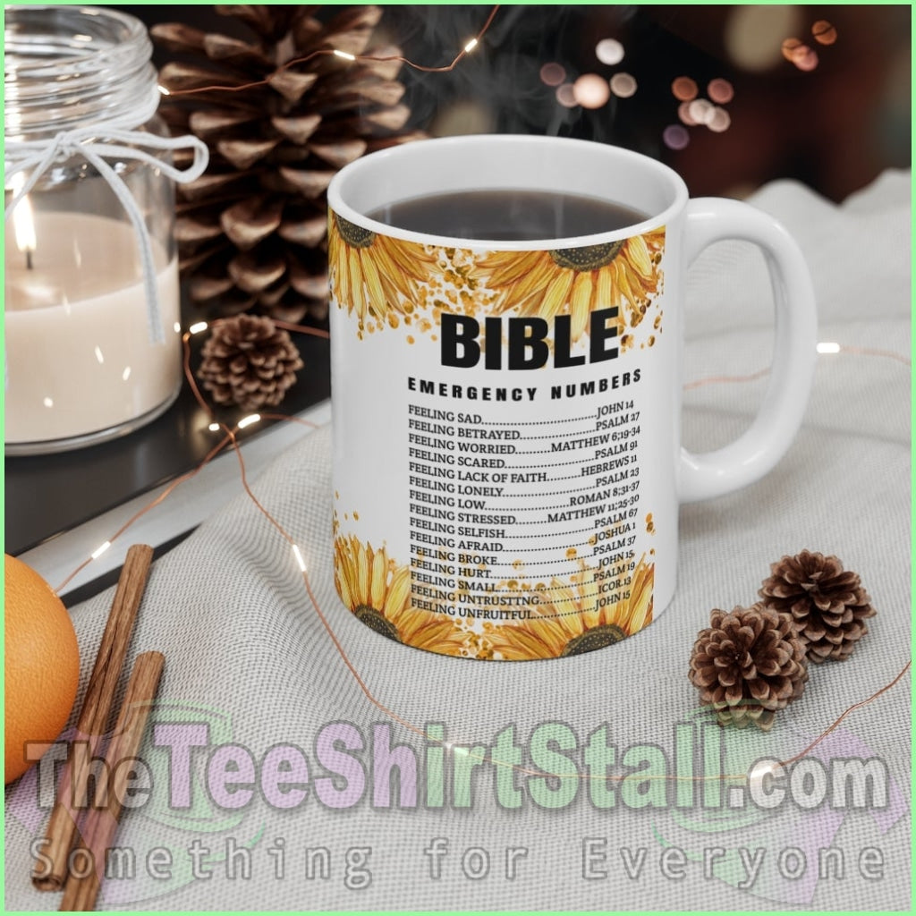 Emergency Bible Numbers Mug