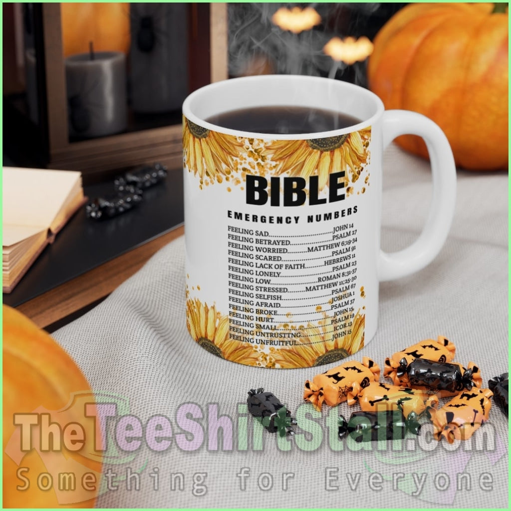 Emergency Bible Numbers Mug