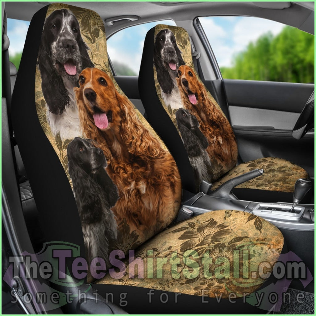 English Cocker Spaniel Car Seat Covers (Set Of 2)