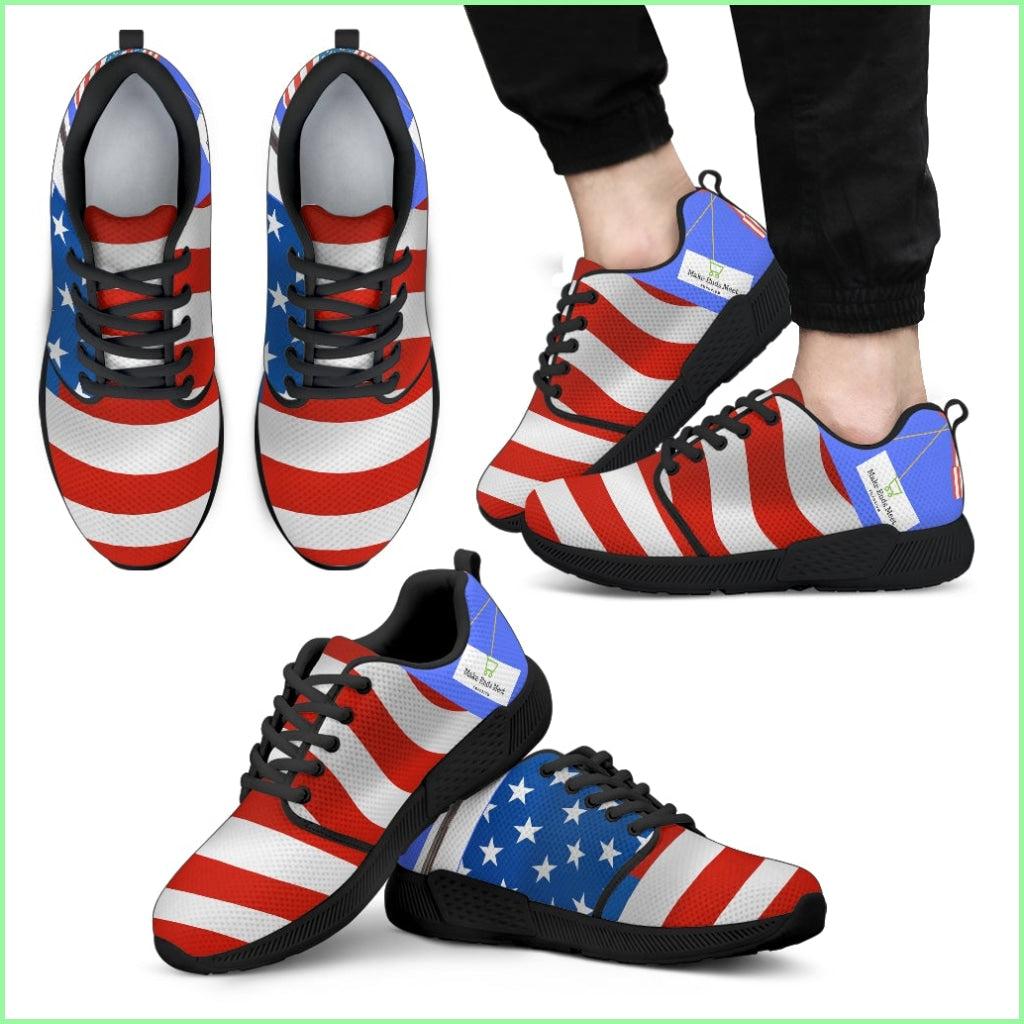 Flag Mens Athletic Sneakers