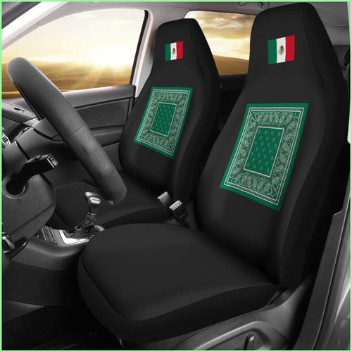 Flag Of Mexico Bandana Car Seat Covers