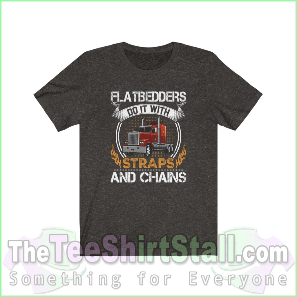 Flatbedders Do It With Straps And Chains Tee Black Heather / Xs T-Shirt