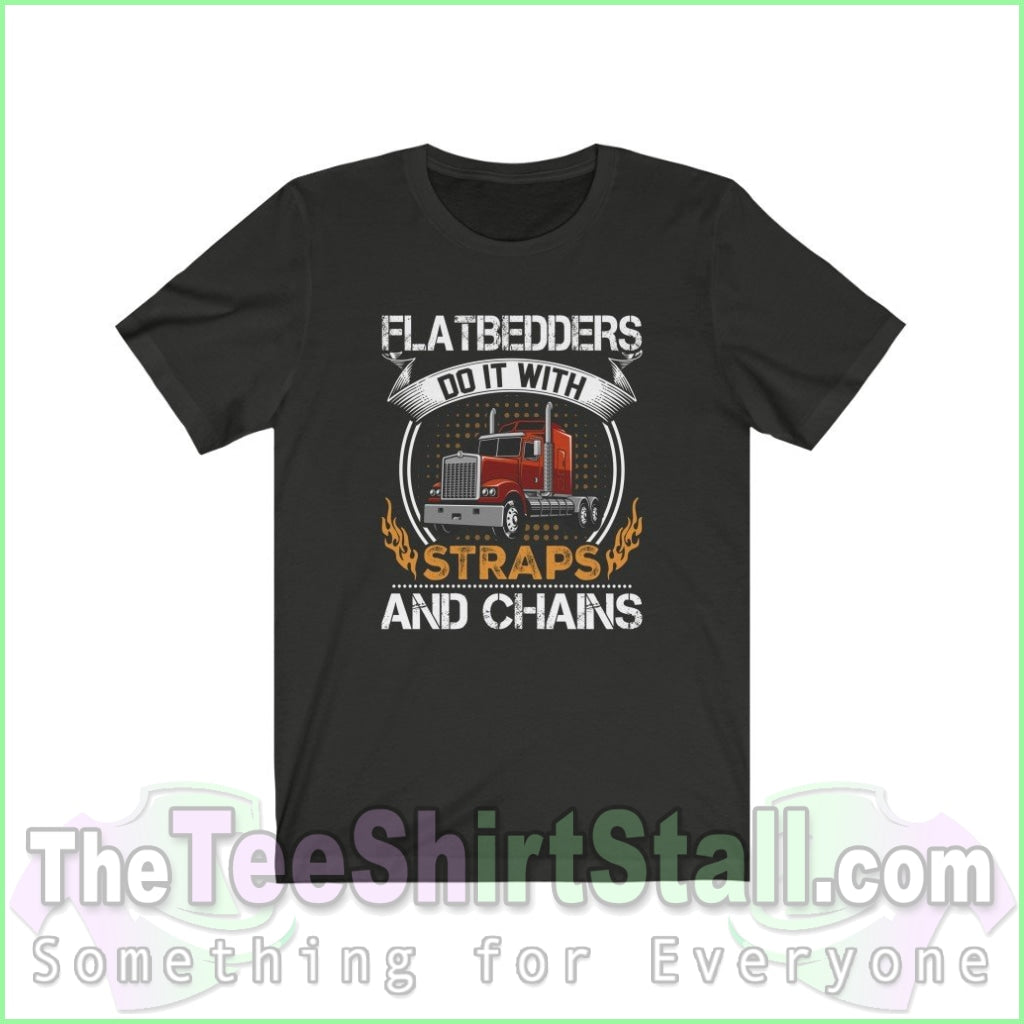 Flatbedders Do It With Straps And Chains Tee Vintage Black / Xs T-Shirt