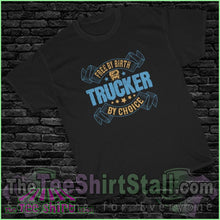 Load image into Gallery viewer, Free By Birth Trucker Choice Tee S / Black T-Shirt
