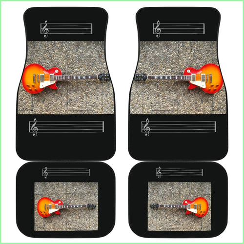 Front And Back Car Mats (Set Of 4) - Guitar