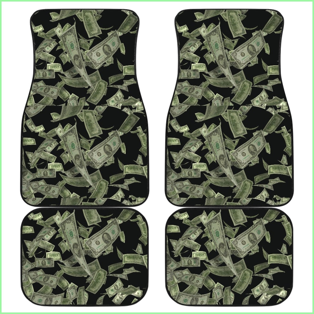 Front And Back Car Mats (Set Of 4) - Money