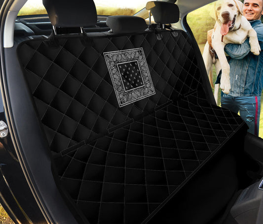 Black Bandana Car Pet Seat Covers